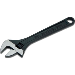 Adjustable Wrench: 10" OAL, 1-5/16" Jaw Capacity