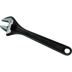 Adjustable Wrench: 8" OAL, 1-1/16" Jaw Capacity