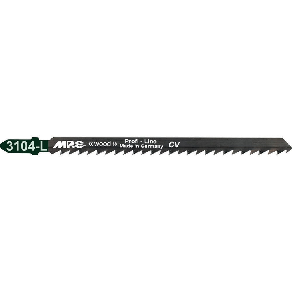 Jig Saw Blades; Blade Material: Alloy Steel; Blade Length (Inch): 5.118113; Blade Length (mm): 130.0000; Blade Width (Decimal Inch): 0.3150; Blade Thickness (Decimal Inch): 0.0490; Shank Type: T-Shank; Cutting Edge Style: Toothed