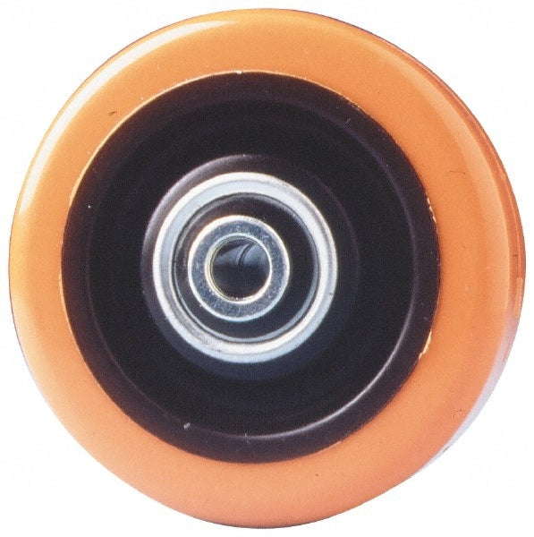 Caster Wheel: Polyurethane, 6" Dia, 2" Wide, 3/4" Axle