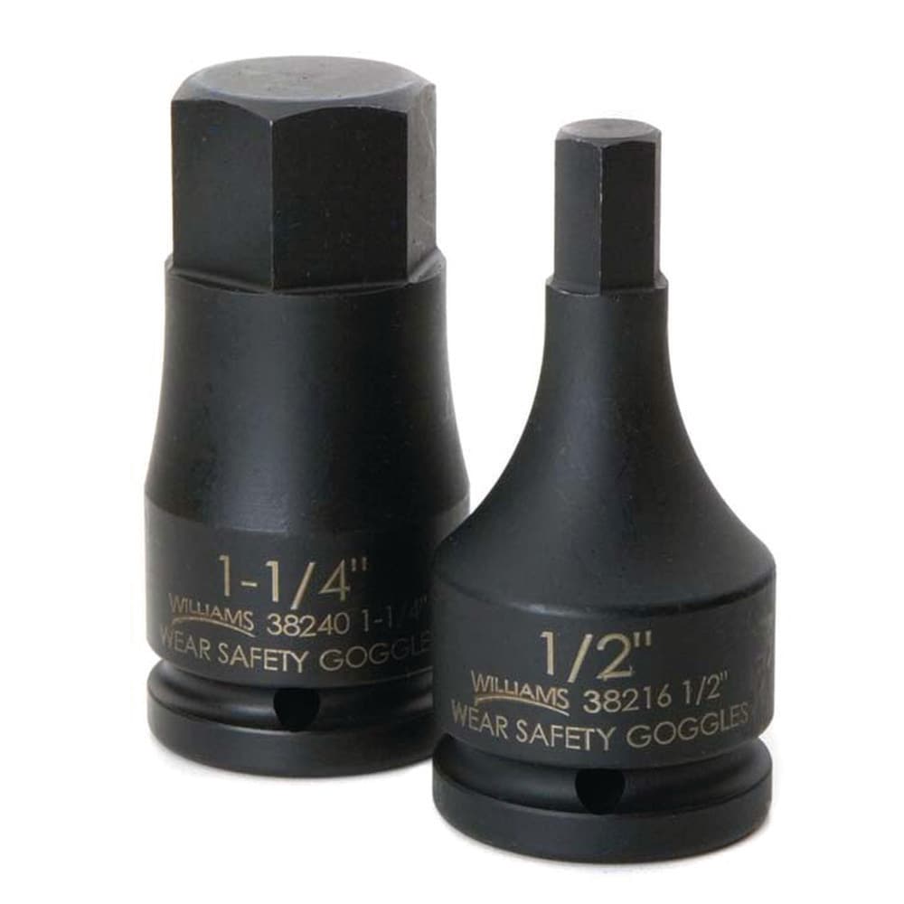 Impact Hex & Torx Bit Sockets; Drive Size: 3/8; Hex Size (Inch): 1-1/4