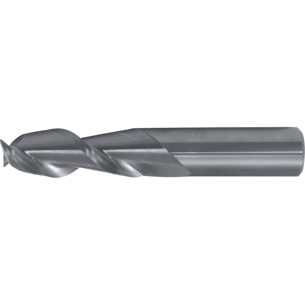 Square End Mill: 5/8" Dia, 3-3/4" LOC, 2 Flute, Solid Carbide