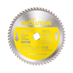 Wet & Dry-Cut Saw Blade: 9" Dia, 1" Arbor Hole, 60 Teeth