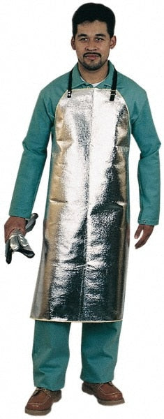 Bib Apron: 24 x 39", Aluminized Carbon Kevlar