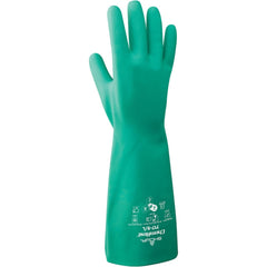 Chemical Resistant Gloves: SHOWA 717, Nitrile-Coated, Nitrile, Unsupported, General Purpose Chemical-Resistant