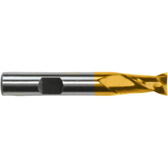 Square End Mill: 1" Dia, 3" LOC, 2 Flute, Cobalt