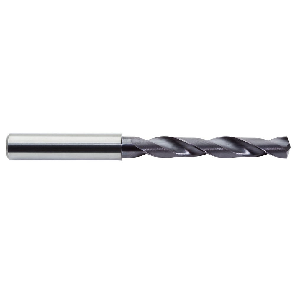 Jobber Drill: 3/8" Dia, 142 deg Point, Solid Carbide