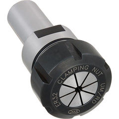 Collet Chuck: 0.5510 to 0.5510" Capacity, ER Collet, Straight Shank