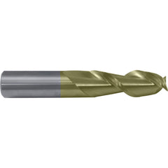 Square End Mill: 1" Dia, 4-1/8" LOC, 2 Flute, Solid Carbide