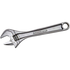 Adjustable Wrench: 15" OAL, 1-3/4" Jaw Capacity