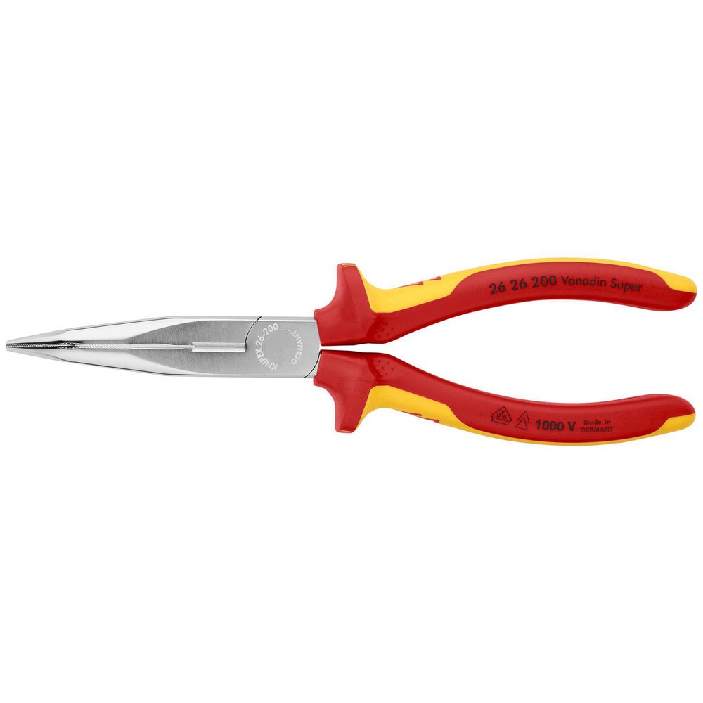 Long Nose Pliers; Pliers Type: Long Nose Pliers, Cutting, Insulated; Jaw Texture: Serrated; Jaw Length (Inch): 2-7/8; Jaw Width (Inch): 45/64