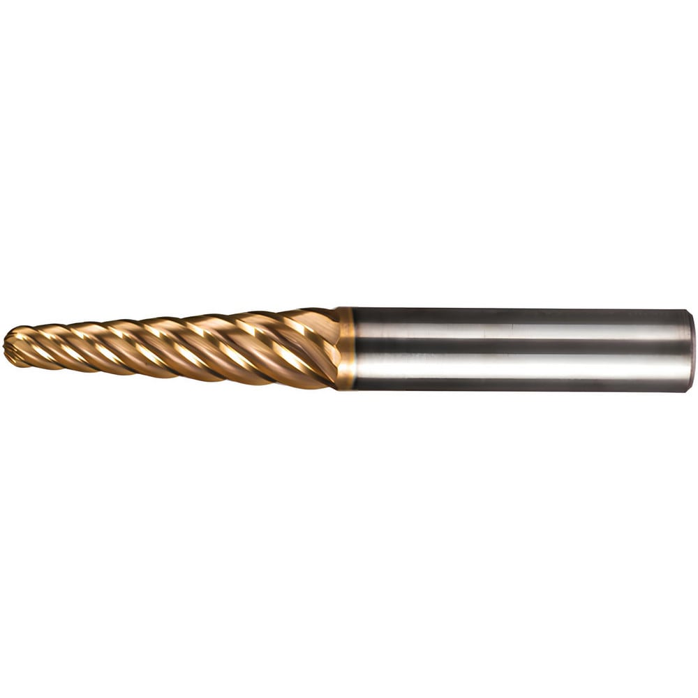 Ball End Mill: 5/16" Dia, 0.0787" LOC, 6 Flute, Solid Carbide