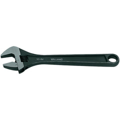 Adjustable Wrench: 12" OAL, 1-11/32" Jaw Capacity