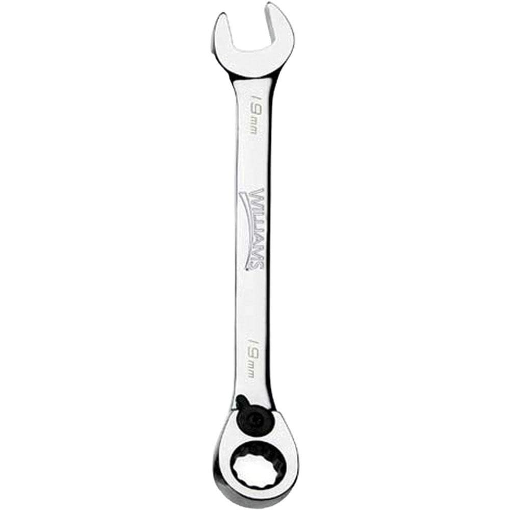 Combination Wrench: 22.00 mm Head Size, 15 deg Offset