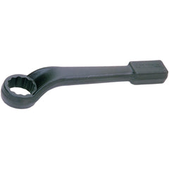 Offset Striking Box End Wrench: 3-3/8", 12 Point, Single End