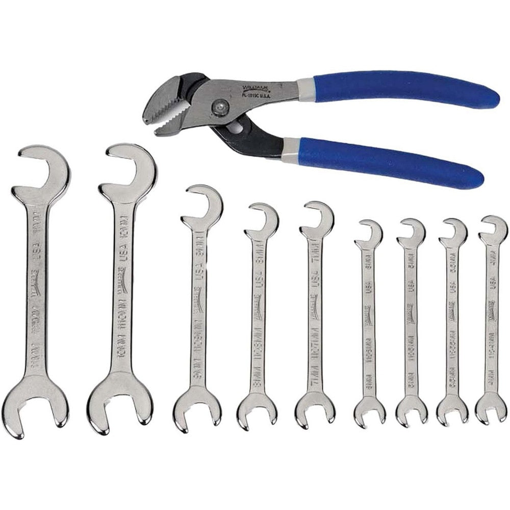 Open End Wrenches; Wrench Size: 10 mm; Material: Steel; Finish: Satin, Chrome