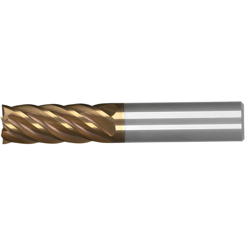 Square End Mill: 1" Dia, 1-3/4" LOC, 6 Flute, Solid Carbide