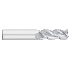 Square End Mill: 3/4" Dia, 1-3/4" LOC, 3 Flute, Solid Carbide