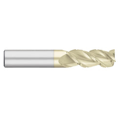 Corner Radius End Mill: 1/8" Dia, 1/2" LOC, 0.50 mm Radius, 3 Flute, Solid Carbide