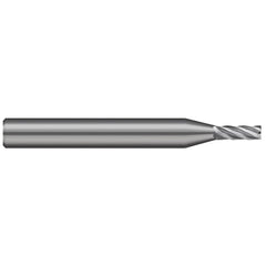 Square End Mill: 1/32" Dia, 3/64" LOC, 5 Flute, Solid Carbide