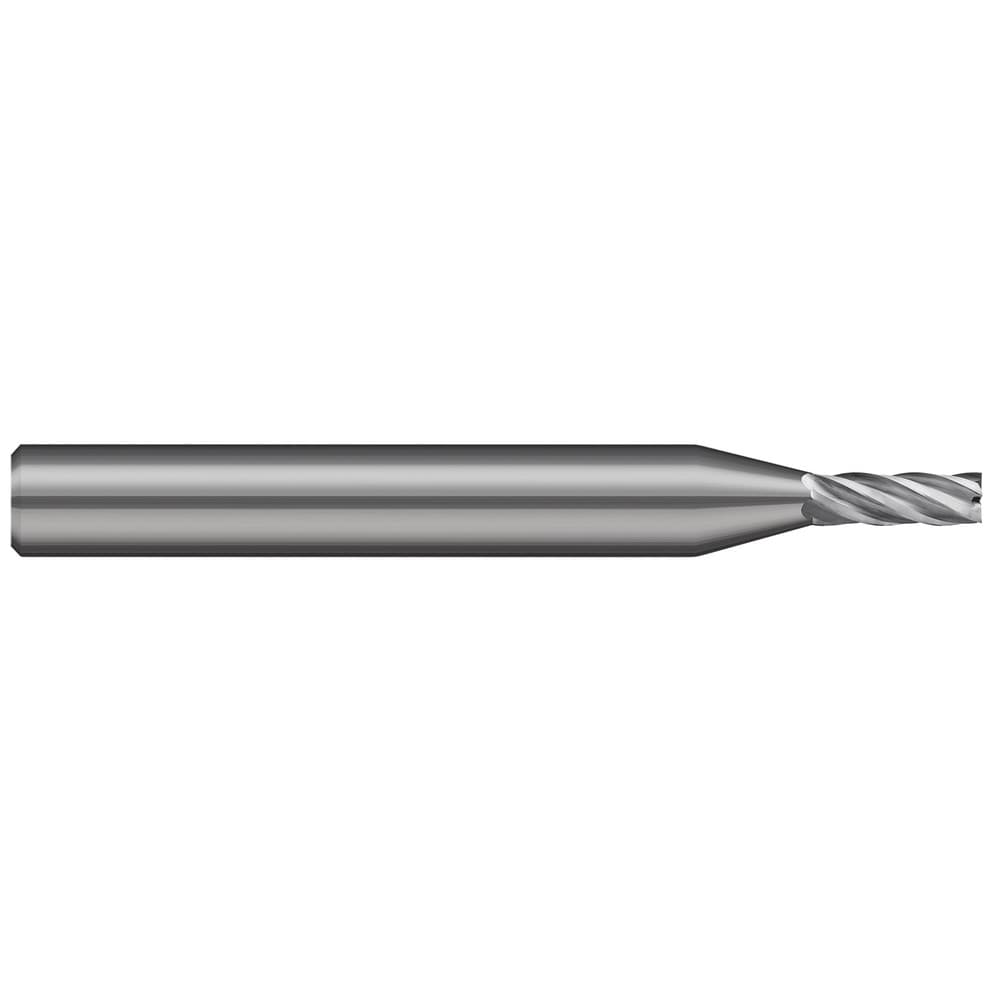 Square End Mill: 1/4" Dia, 3/8" LOC, 5 Flute, Solid Carbide