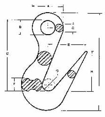 Chain Grade 80, 4,000 Lbs. Load Limit Sorting Hook