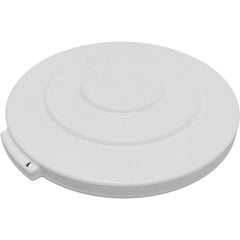 Trash Can & Recycling Container Lids; Lid Type: Flat; Lid Shape: Round; Container Shape: Round; Compatible Container Capacity: 20 Gallon; Color: White; Material: HDPE; For Use With: Bronco 20 Gallon Trash Contain