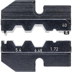 Crimper Dies; Tool Type: Crimping Die; Size: 1/16 in, 1/4 in, 7/32 in; Color: Black