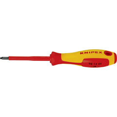 Precision & Specialty Screwdrivers; Tool Type: Square Screwdriver; Blade Length: 3; Overall Length: 7.28; Shaft Length: 3.125 in; Handle Length: 4 in; Handle Type: Insulated; Handle Color: Red