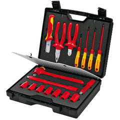 Combination Hand Tool Set: 17 Pc, Insulated Pliers & Screwdriver Set