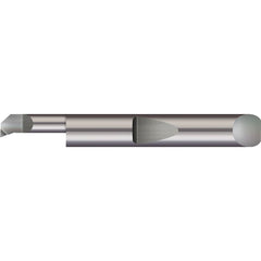 Boring Bars; Boring Bar Type: Boring; Cutting Direction: Right Hand; Minimum Bore Diameter (Decimal Inch): 0.0900; Material: Solid Carbide; Maximum Bore Depth (Decimal Inch): 0.4000; Projection (Decimal Inch): 0.0150