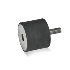 Vibration Isolators; Isolator Type: Plate/Stud; Insert Material: Stainless Steel; Isolator Material: Natural Rubber; Maximum Load Capacity: 7510.00 N; Top Diameter: 75.00; Bottom Diameter: 75; Thread Size: M12x1.75; Overall Width: 75 mm