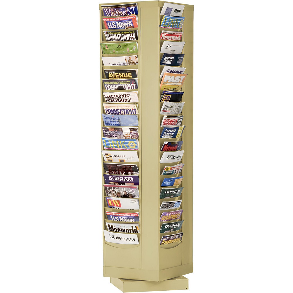 Compartment Storage Boxes & Bins; Type: Rotary Literature Rack; Product Type: Rotary Literature Rack; Overall Width (Inch): 14-1/8; Overall Width: 14; Overall Depth (Inch): 14-1/8