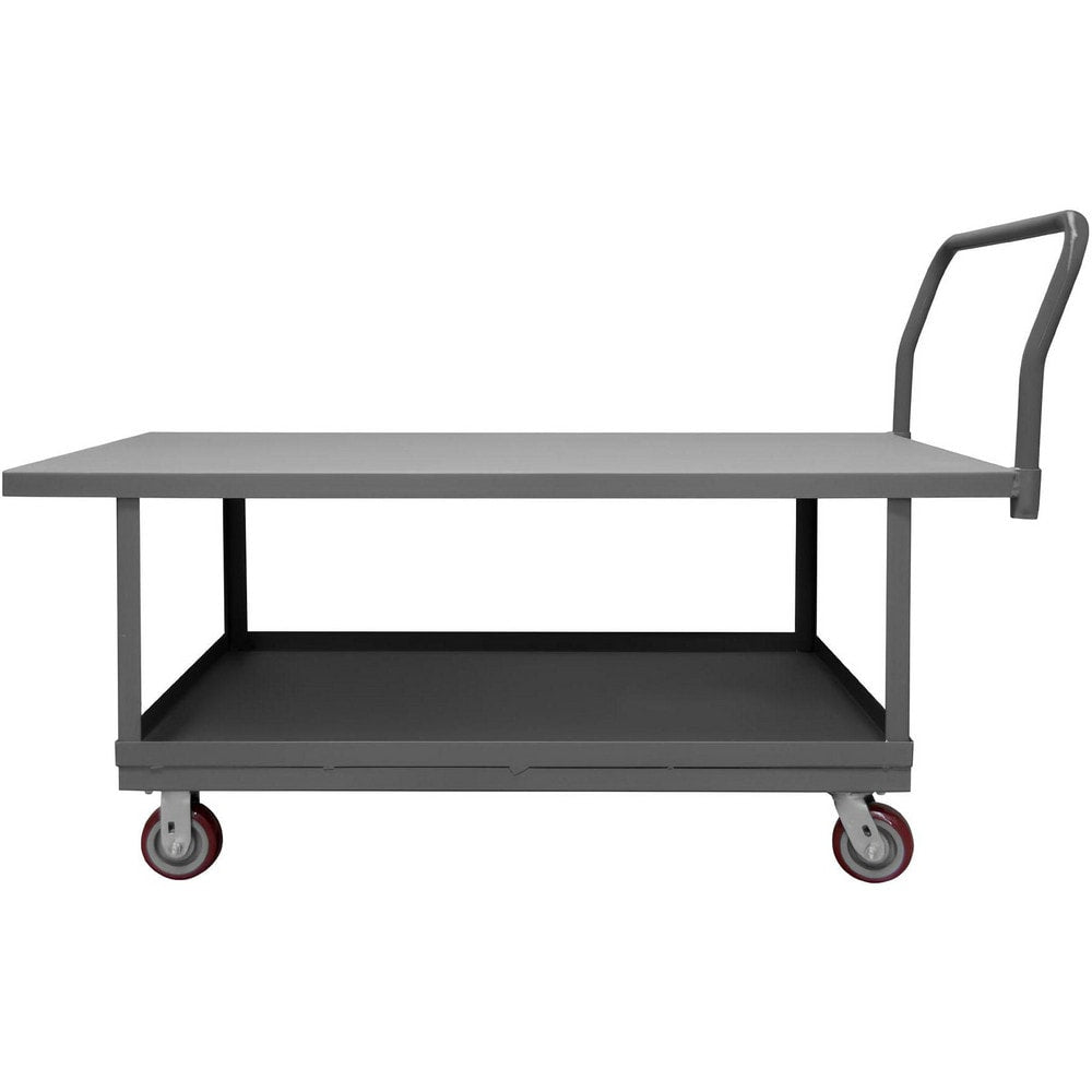 Platform Truck: Steel, 27" High, 48" Long, 30" Wide