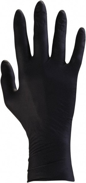 Disposable Gloves: Series Microflex Midknight, Size X-Small, 4.7 mil, Not Coated, Nitrile, General Purpose Grade, Powder-Free