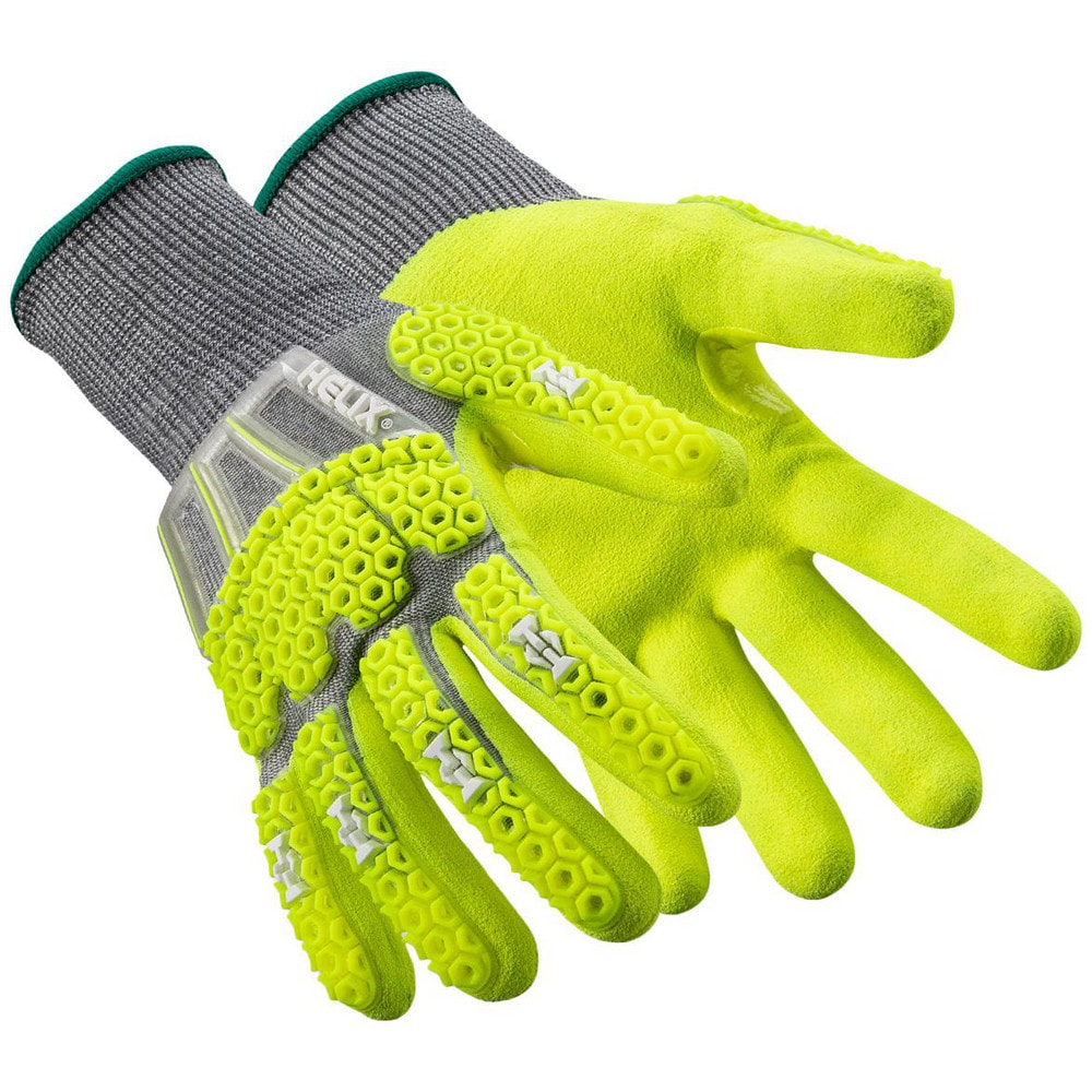 Abrasion Resistant, Cut & Puncture-Resistant & Impact-Resistant Gloves: Helix 3014IMP, Size X-Small, ANSI Cut A6, ANSI Puncture 4, Nitrile, HPPE