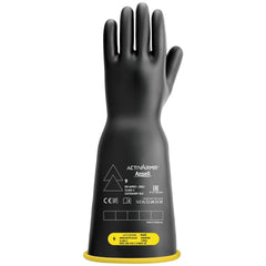 Rubber Linesman Gloves: Activarmr RIG216YBBC, Class 2, Size Large, 16" Long