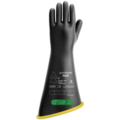 Rubber Linesman Gloves: Activarmr RIG318YBCC, Class 3, Size Medium, 18" Long