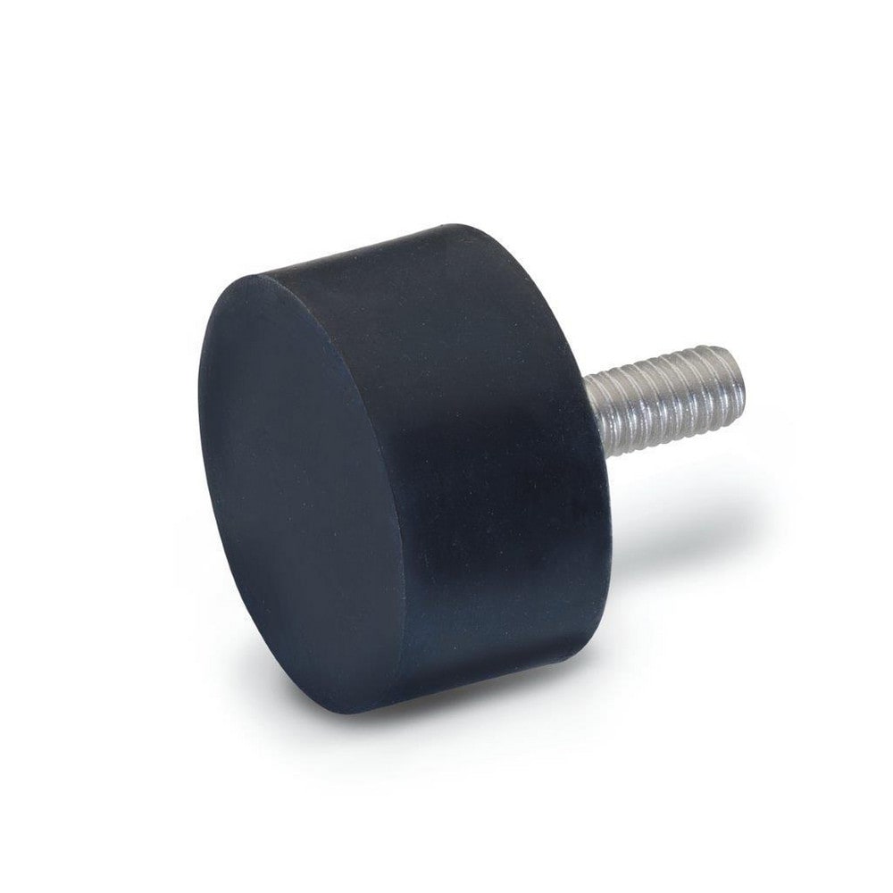 Vibration Isolators; Isolator Type: Plate/Stud; Insert Material: Stainless Steel; Isolator Material: Natural Rubber; Maximum Load Capacity: 2846.86 N; Top Diameter: 51.00; Bottom Diameter: 51; Thread Size: 3/8-16; Overall Width: 51 mm