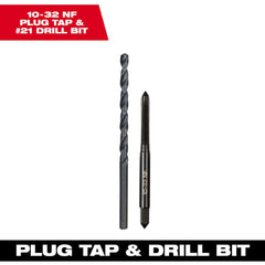 Tap & Drill Sets; Maximum Drill Size (Wire): #21