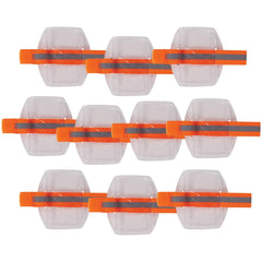 Badge Holders; Material: Vinyl; Horizontal/Vertical Holder: Vertical; Overall Length: 4.25; Color: Hi-Vis Orange