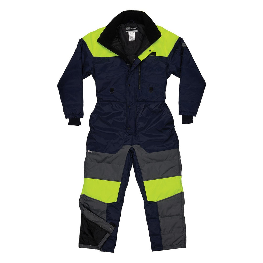 Coveralls & Overalls; Garment Style: Coveralls; Size: X-Large; Color: Navy; Material: Polyester; Hazardous Protection Level: No; Cuff Style: Knit; Ankle Style: Knit