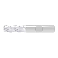 Square End Mill: 3 Flute, Solid Carbide