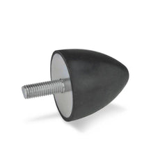 Vibration Isolators; Isolator Type: Plate/Stud; Insert Material: Stainless Steel; Isolator Material: Natural Rubber; Maximum Load Capacity: 300.00 N; Top Diameter: 35.00; Thread Size: M8x1.25; Overall Width: 35 mm