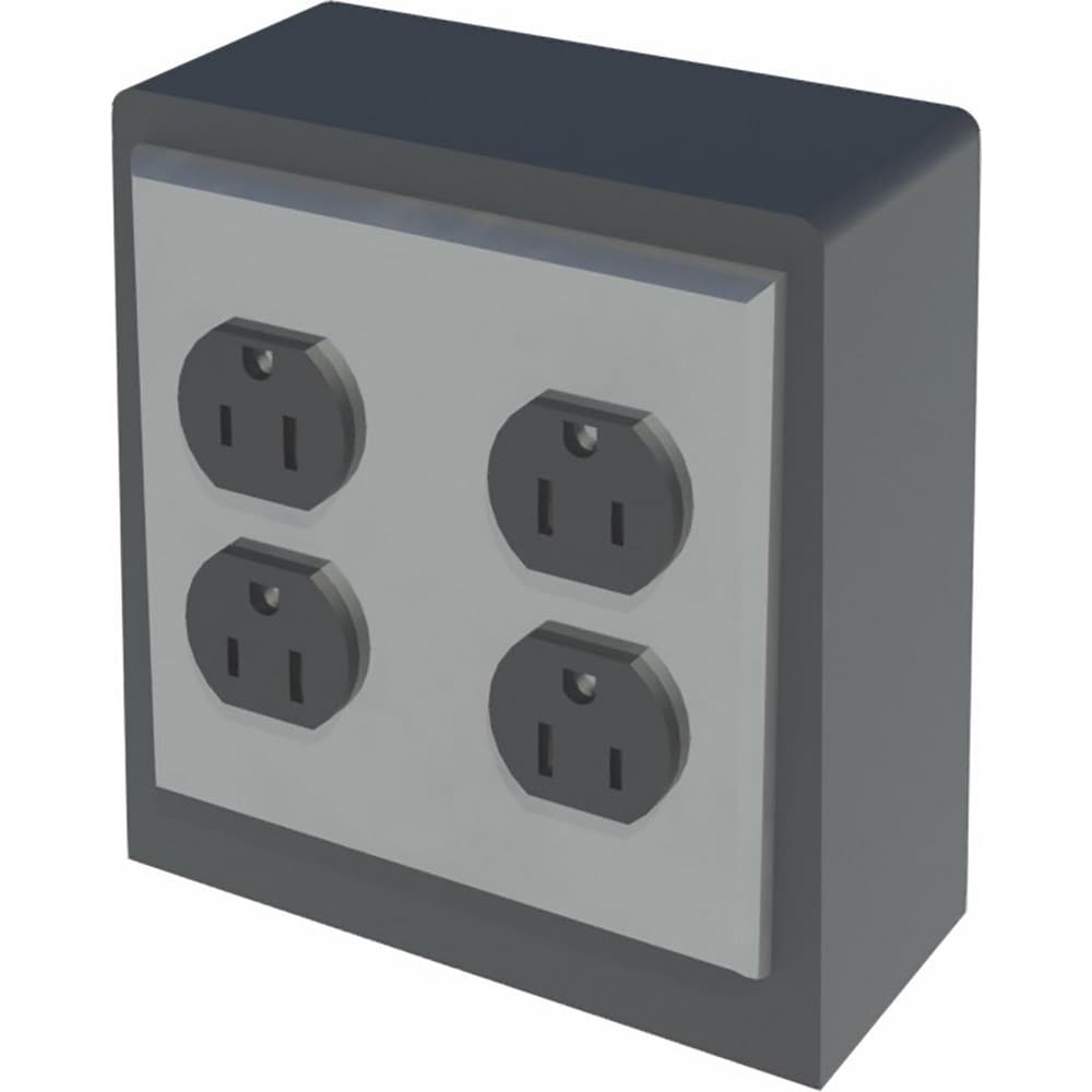 Electrical Outlet Boxes & Switch Boxes; Electrical Box Shape: Square; Weather Resistance: Non-Weather-Resistant; Cover Included: Yes