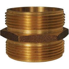 Brass & Chrome Pipe Fittings; Fitting Type: Double Male Hex Nipple; Fitting Size: 1-1/2 x 1-1/2; End Connections: MNST x MNPSH; Material Grade: 360; Connection Type: Threaded; Pressure Rating (psi): 175; Fitting Shape: Straight; Thread Standard: NPSH, NST