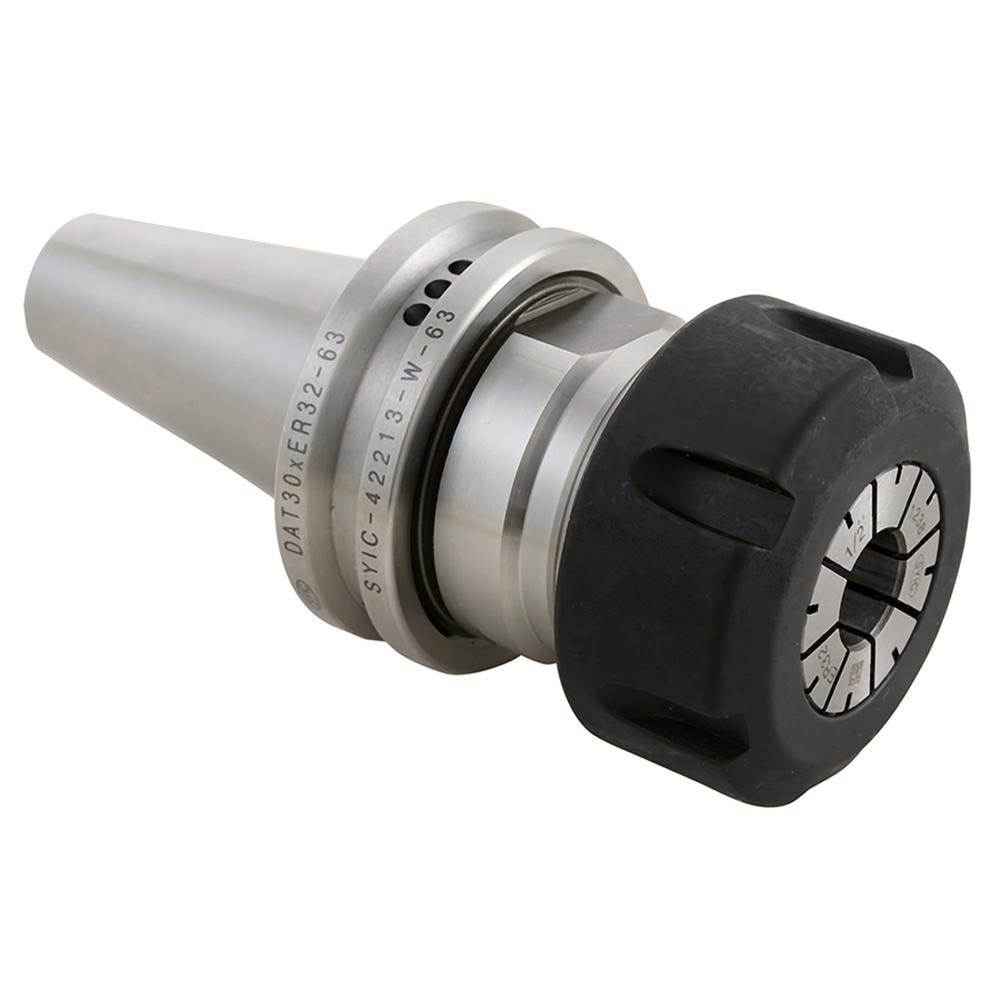 Collet Chuck: 1.10 to 21.00 mm Capacity, ER Collet, 46.00 mm Shank Dia