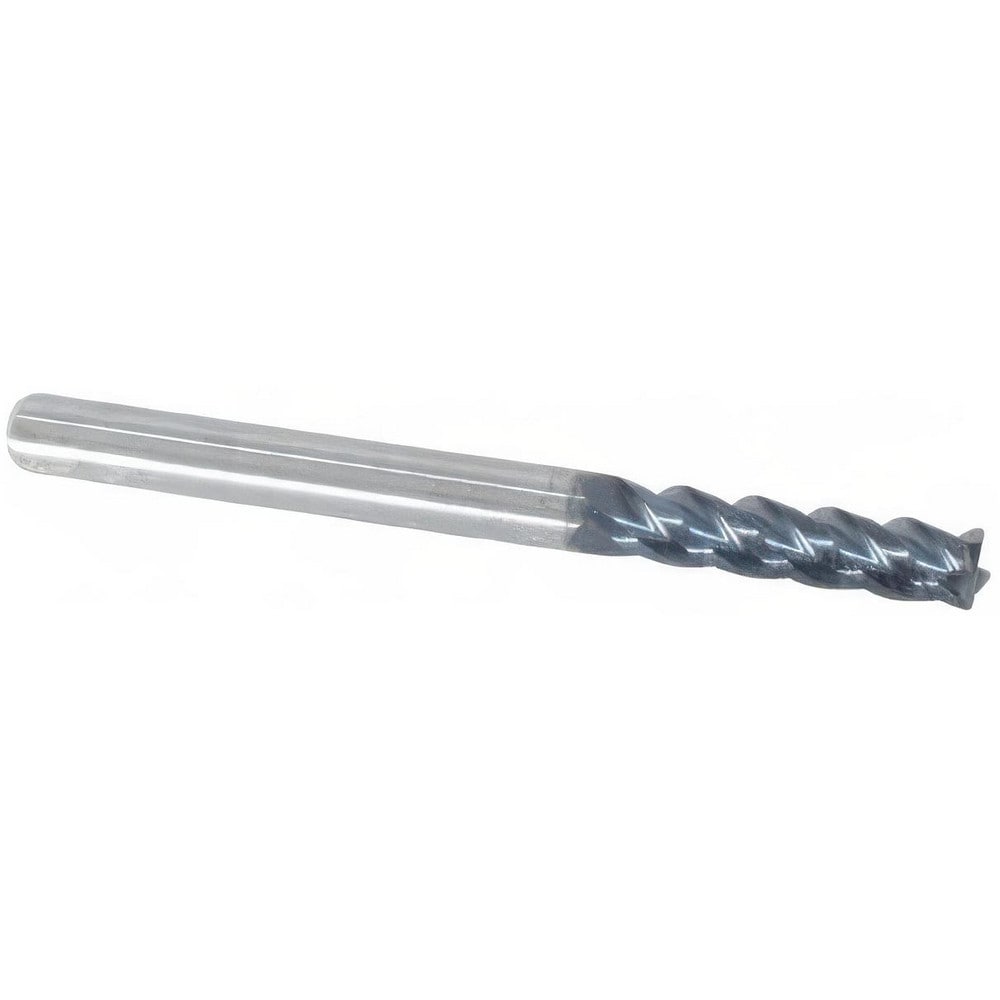 Square End Mill: 5/64" Dia, 1/4" LOC, 4 Flute, Solid Carbide