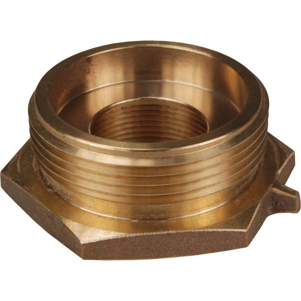 Brass & Chrome Pipe Fittings; Fitting Type: Female x Male Hex Nipple; Fitting Size: 1-1/2 x 1-1/2; End Connections: FNPSH x MNPT; Material Grade: 360; Connection Type: Threaded; Pressure Rating (psi): 175; Fitting Shape: Straight; Thread Standard: NPSH, N