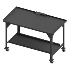 Mobile Work Benches; Type: Heavy-Duty Mobile Workbench; Bench Type: Heavy-Duty Mobile Workbench; Edge Type: Square; Depth (Inch): 30; Leg Style: Fixed; Load Capacity (Lb.